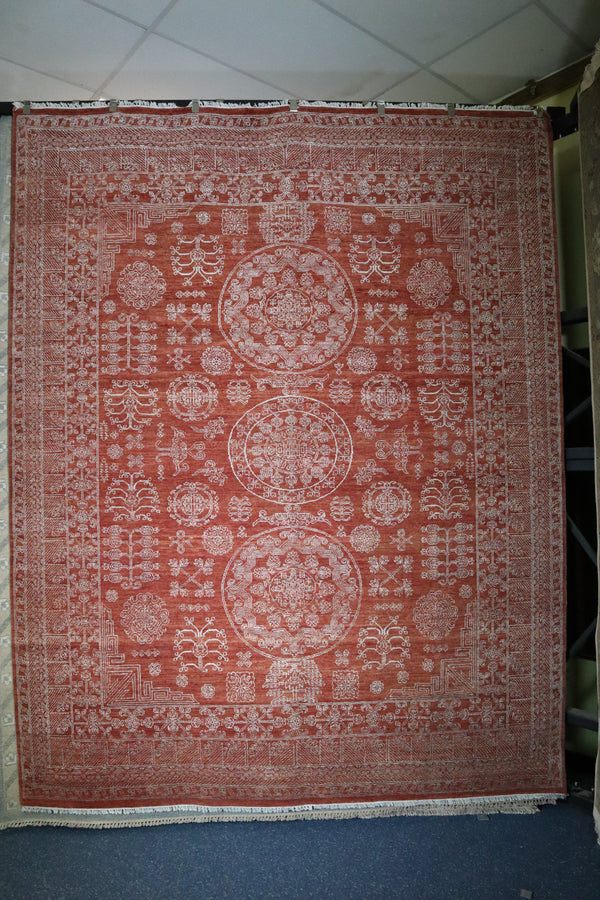 Kashmir Rug, Traditional Rug, Indian Rug, 8x10 Area Rug