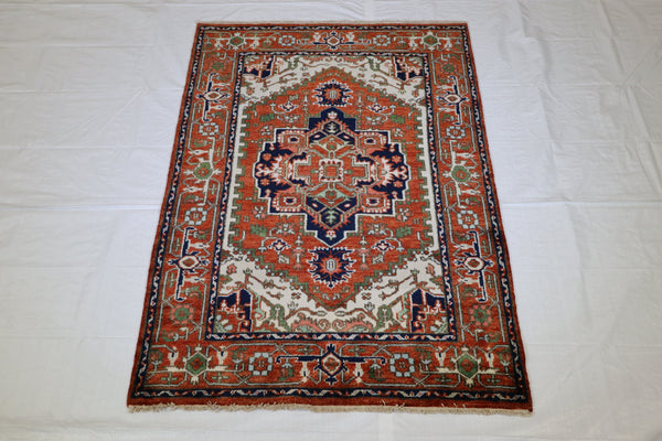 Serapi Rug, Persian Rug, 4x6 Area Rug, Living Room Rug