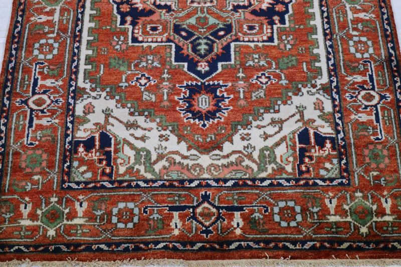 Serapi Rug, Persian Rug, 4x6 Area Rug, Living Room Rug