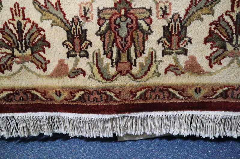 Jaipur Rug, Floral Rug, Hand Knotted Rug, Geometric Rug