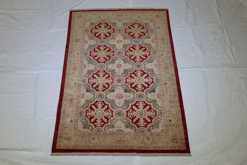 Hand Knotted Pakistani Rug, Oushak Rug, Area Rugs Near Me