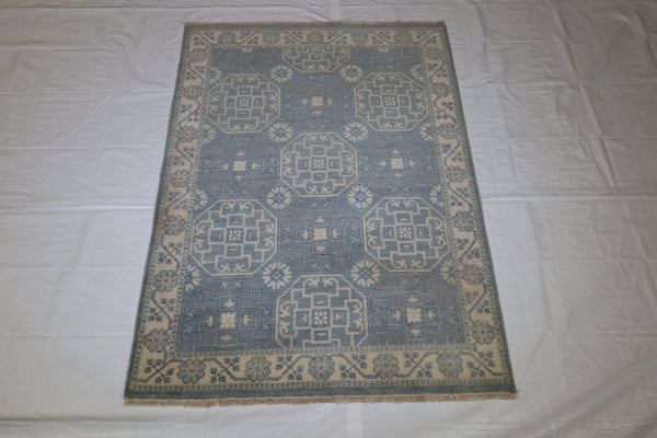 Khotan Rug, Oriental Rug, Hand Knotted Area Rug, 4x6 Rug