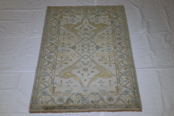 Hand Knotted Rug, Oushak Rug, Authentic Rug, Area Rug On Carpet