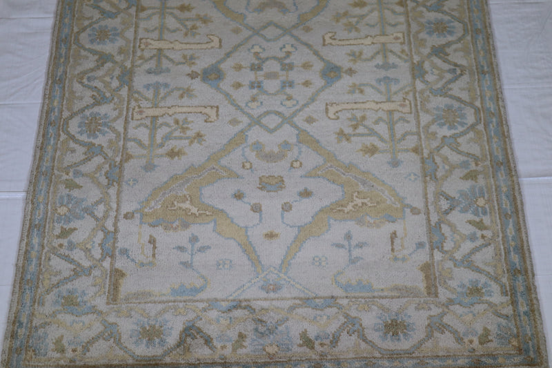 Hand Knotted Rug, Oushak Rug, Authentic Rug, Area Rug On Carpet