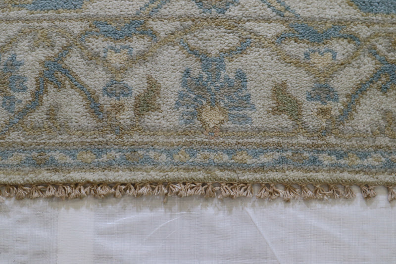 Hand Knotted Rug, Oushak Rug, Authentic Rug, Area Rug On Carpet