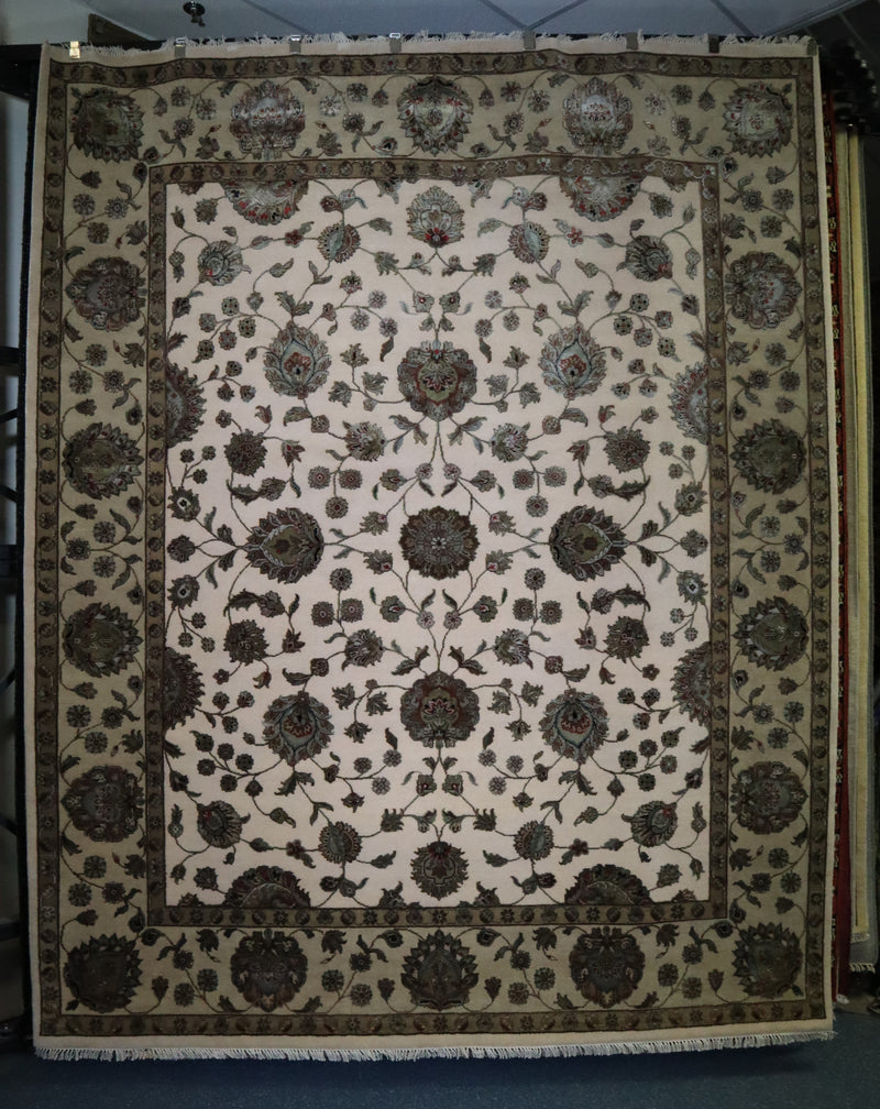 Silk Flower Rug, Persian Design Rug, Authentic Rug