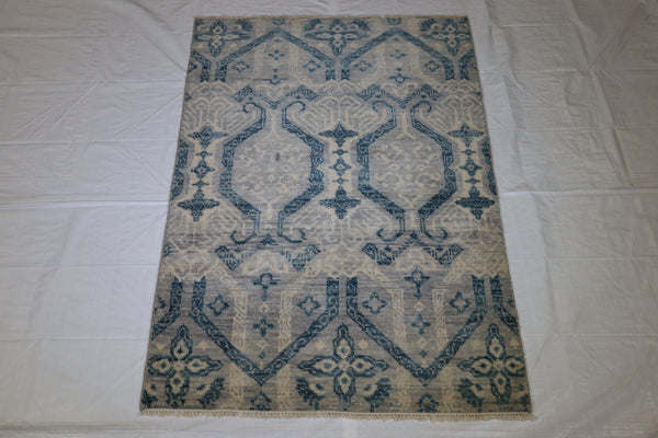 Ocean Breeze Rug, Kashmir Rug, 4x6 Area Rug, Rug On Carpet