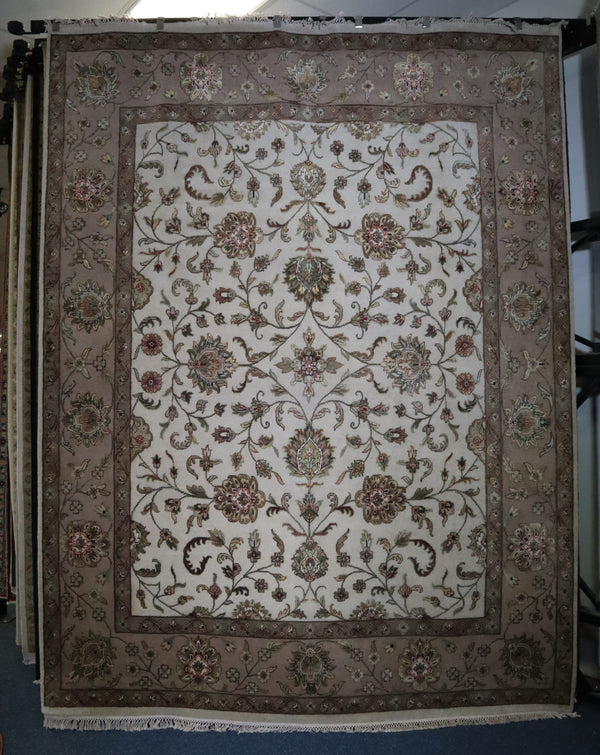 Persian Rug, Silk Flower Rug, Indian Rug, Dining Room Rug