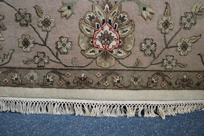 Persian Rug, Silk Flower Rug, Indian Rug, Dining Room Rug