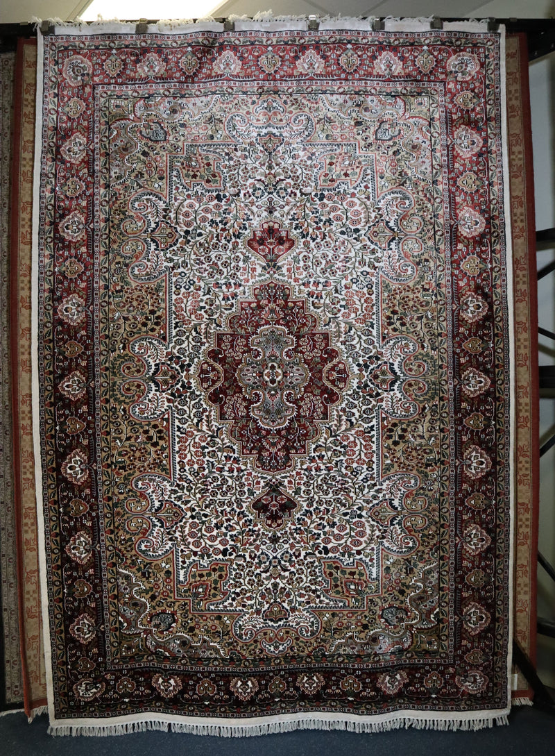 Jammu Kashmir Rug, Persian Design Rug, Area Rug 7x10