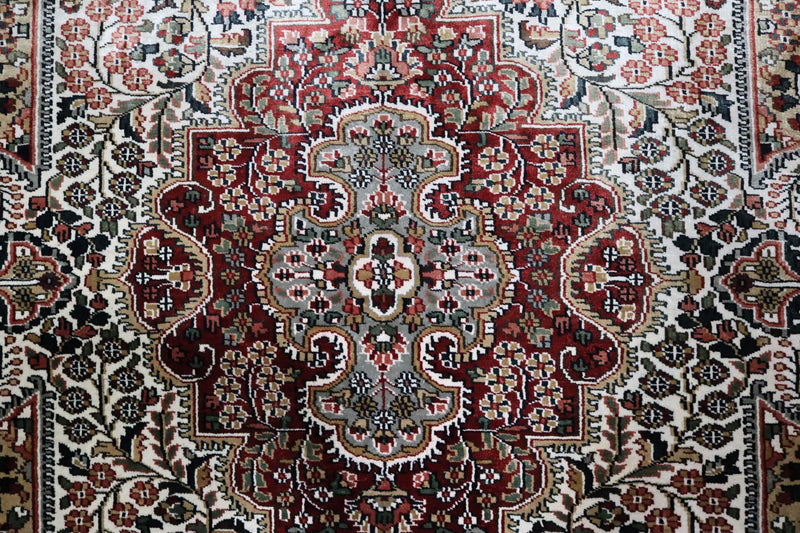 Jammu Kashmir Rug, Persian Design Rug, Area Rug 7x10