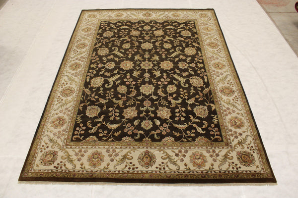 Silk Flower Rug, Oriental Style Rug, Knotted Rugs, Living Room Rugs