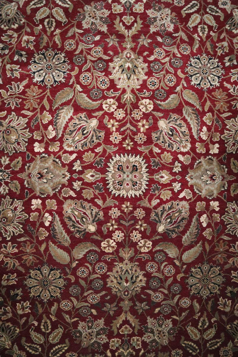 Indo Rug, Red Rug, Jaipur Rug, Traditional Wool Rug