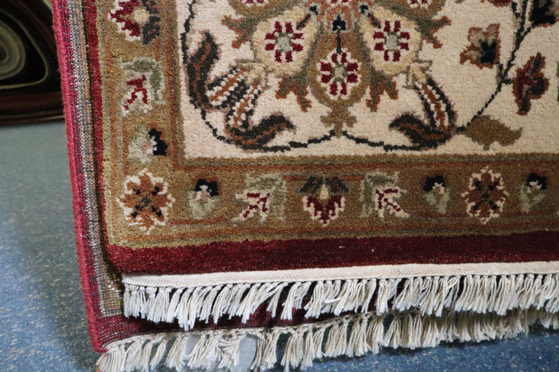 Indo Rug, Red Rug, Jaipur Rug, Traditional Wool Rug