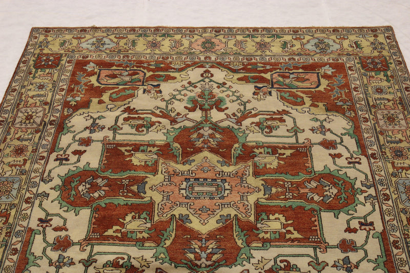 Serapi Rug, Authentic Rug, Colorful Area Rugs, Living Room Rugs, Rug On Carpet