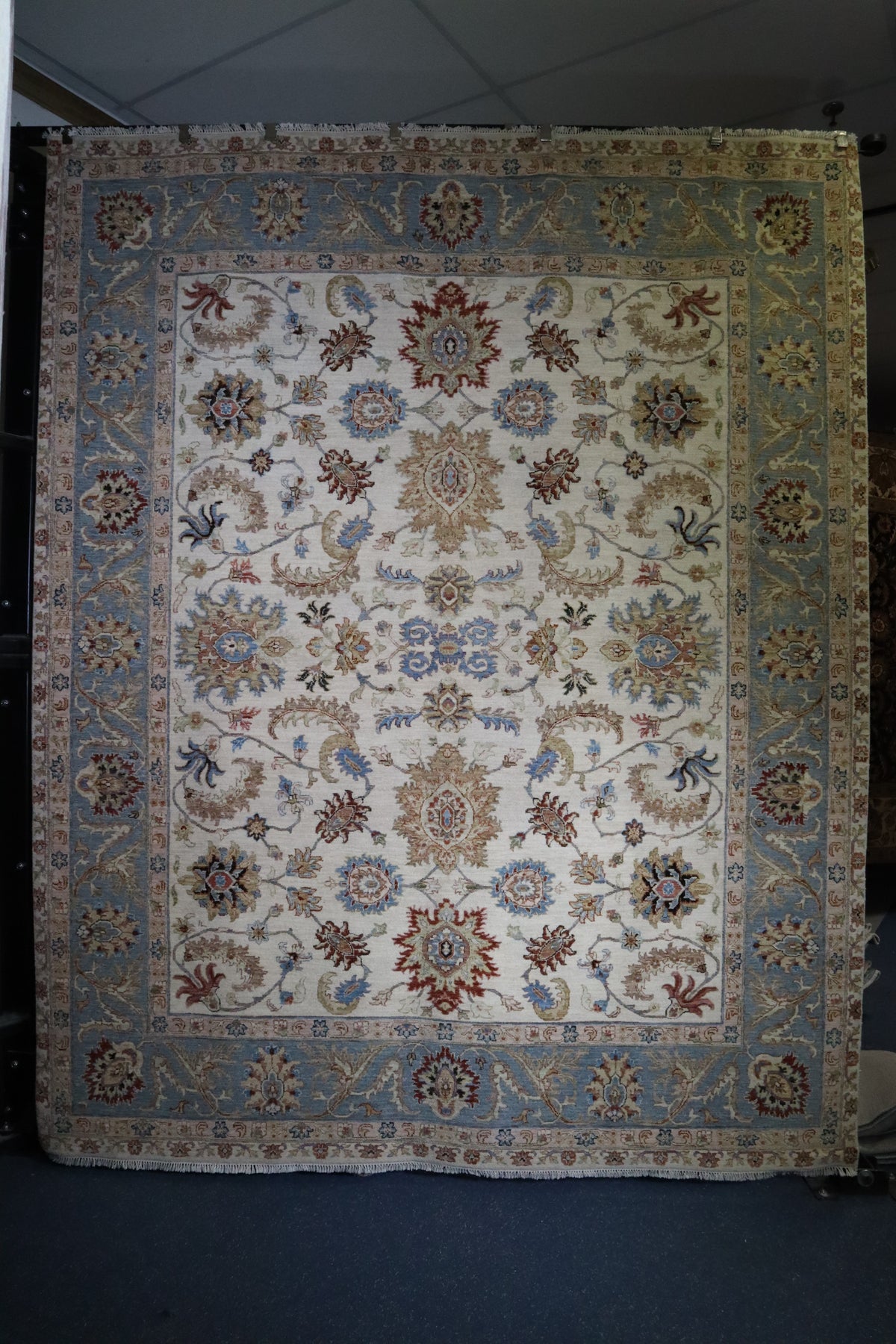 Hand Knotted Indian Rug, Persian Design Rug, Oriental Rug