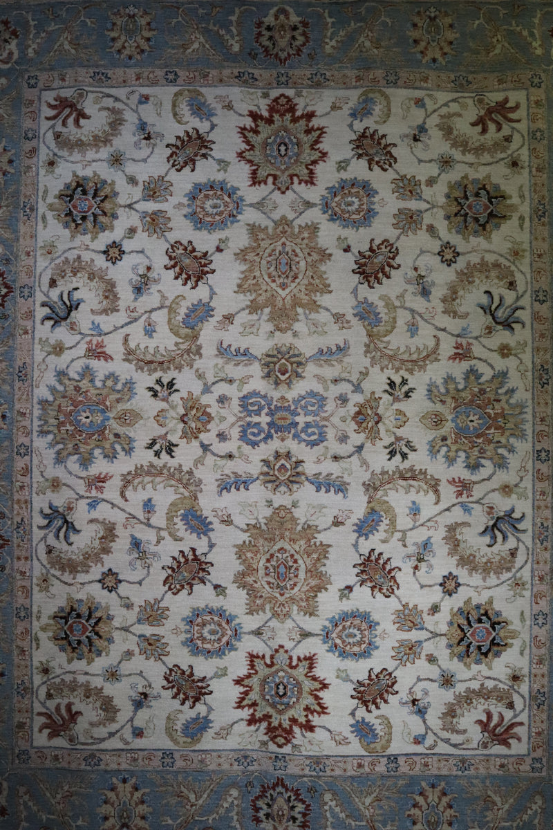 Hand Knotted Indian Rug, Persian Design Rug, Oriental Rug