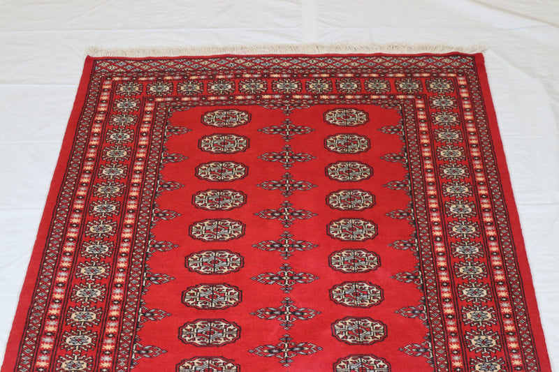 Bokhara Rug, Turkoman Rug, Geometric Rug, Red Rug