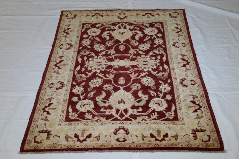 Oushak Rug, Hand Knotted Pakistani Rug, Traditional Rug