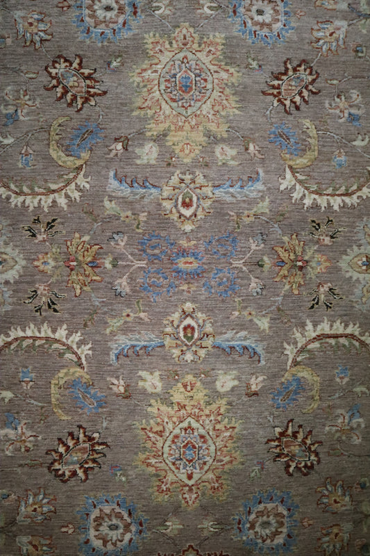 Indian Rug, Persian Design Rug, Vegetable Dye Rug, 8x10