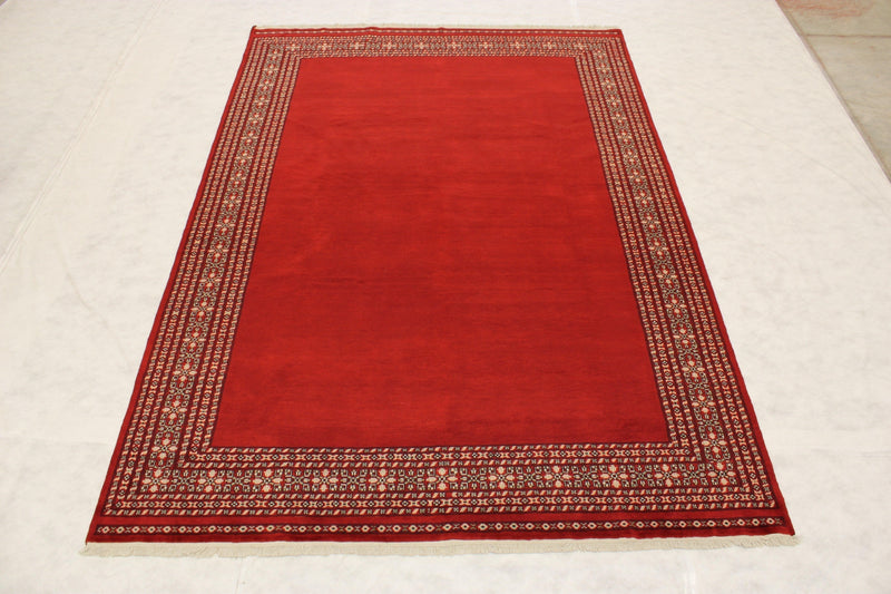 Bokhara Rug, Red Oriental Rugs, Knotted Rug, Pakistani Rugs, Area Rug 