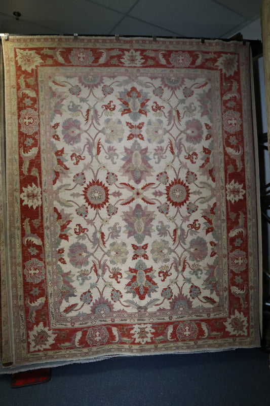 Peshawar Rug, Hand Knotted Wool Rug, Pakistani Rug, Area Rug For Dining Room