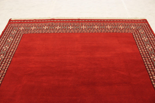 Bokhara Rug, Red Oriental Rugs, Knotted Rug, Pakistani Rugs, Area Rug 