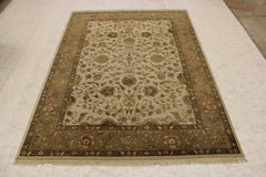 Silk Flower Rug, Persian Rug Patterns, Hand Knotted Rug, 9x12 Area Rug 