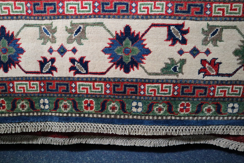 Kazak Rug, Tribal Rug, Colorful Area Rug, Afghan Rug 8x10