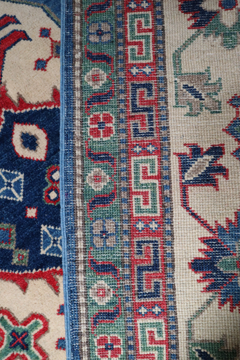 Kazak Rug, Tribal Rug, Colorful Area Rug, Afghan Rug 8x10