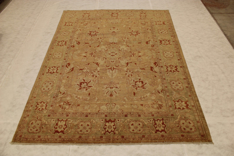 Vegetable Dye Rug, Peshawar Rug, Hand Knotted, What Size Rug For Living Room