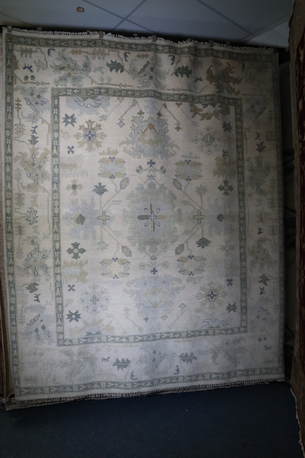 Oushak Rug, Authentic Rug, Oriental Style Rug, 8x10 Indian Rug