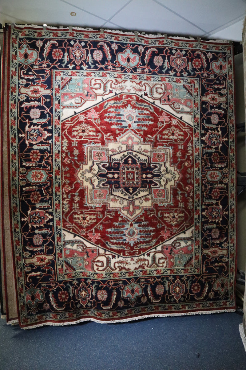 Serapi Rug, Hand Knotted Rug, Persian Rug, 8x10 Area Rug