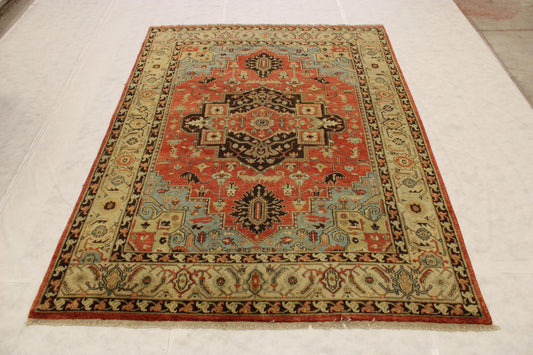 Multicolor Rug, Serapi Rug, Knotted Rug, Area Rug Sizes, Bedroom Rugs 