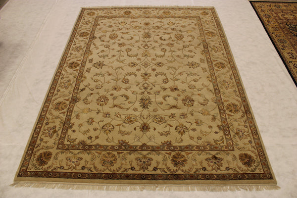 Silk Flower Rug, Hand Knotted Rug, Oriental Area Rugs, Silk Rugs, Wool Rugs 