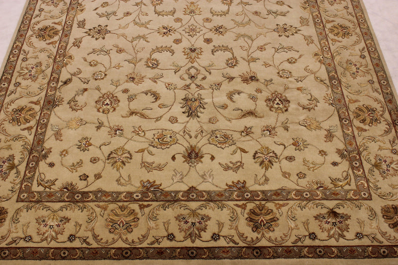 Silk Flower Rug, Hand Knotted Rug, Oriental Area Rugs, Silk Rugs, Wool Rugs 