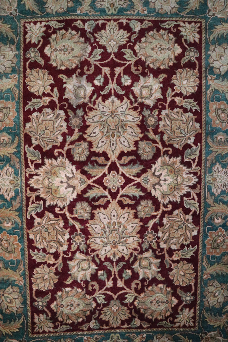 Jaipur Rug, Geometric Rug, Hand Knotted Indian Rug, Bedroom Rugs