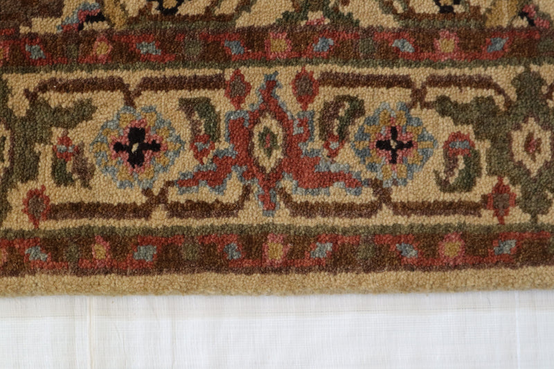 Floral Rug, Geometric Rug, Indian Rug, Hand Knotted Rug