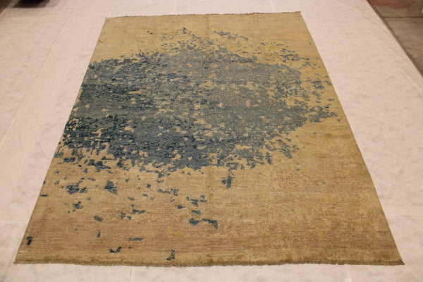 Contemporary Rug, Afghan Rugs, Hand Knotted Wool Rugs, 9x12 Area Rug