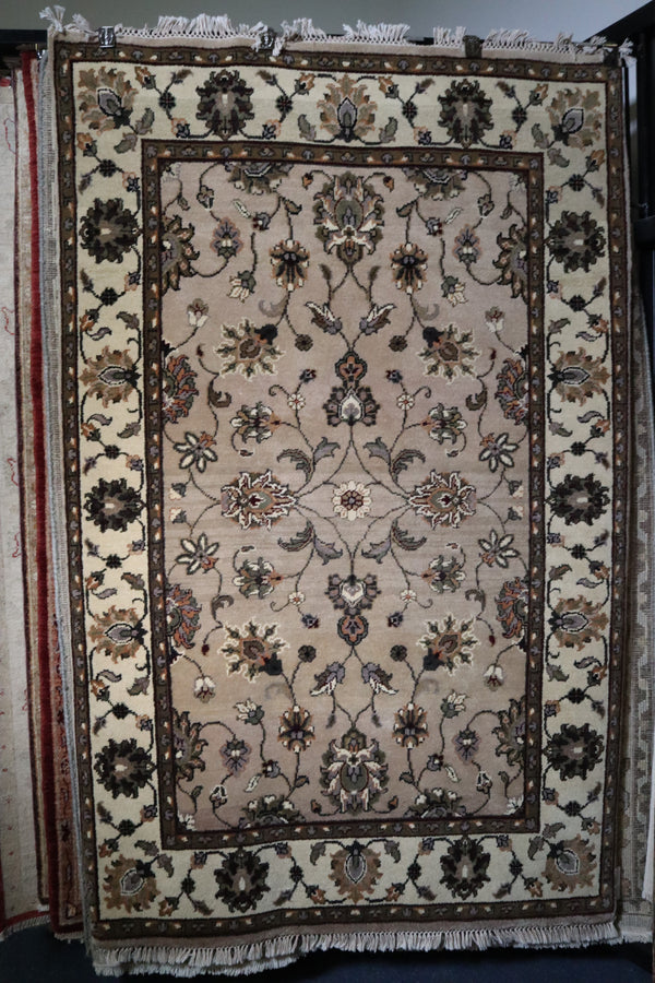 Jaipur Rug, 4x6 Area Rug, Oriental Style Rug, Foyer Rug