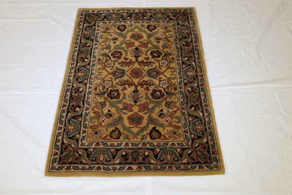 Traditional Rug, Hand Tufted Rug, Area Wool Rug, 4x6 Rug