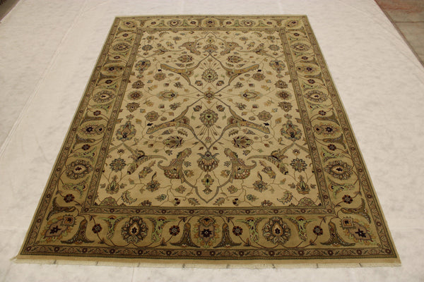 Indo Rug, Oriental Rug, 12/12 Quality, 9x12 Area Rugs, Dining Room Rugs 