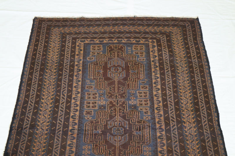 Tribal Rug, Baluch Rug, Afghan Rug, 4x7 Area Rug