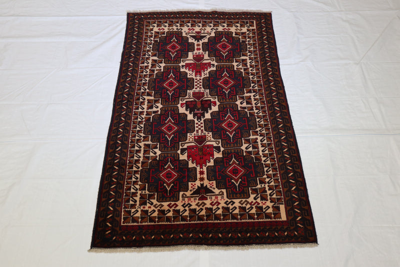 Baluch Rug, Tribal Rug, Bright Rug, Afghanistan Rug