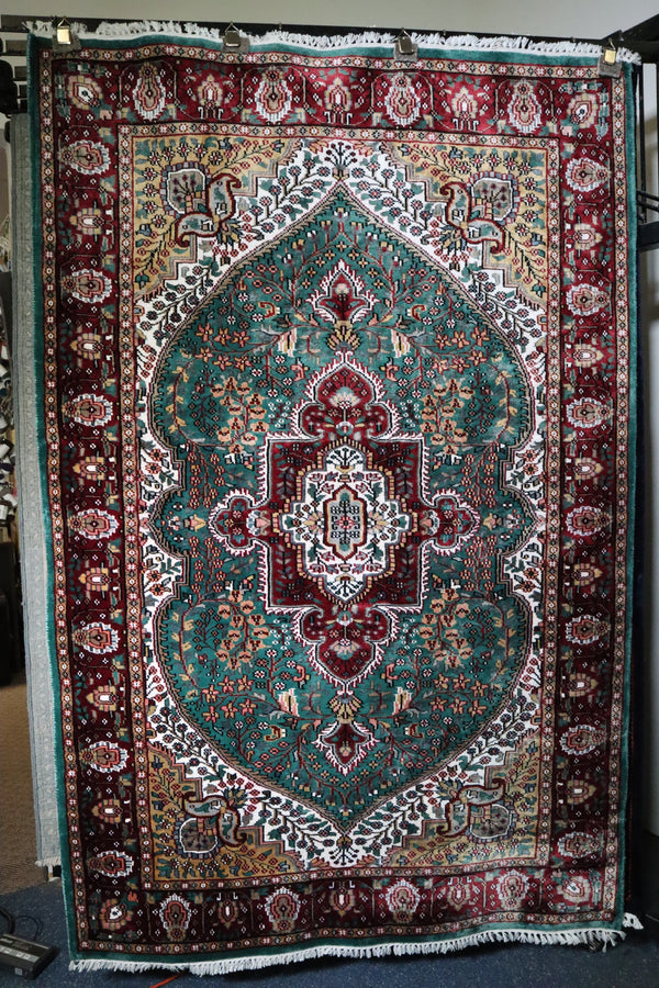 Jammu Kashmir Rug, Oriental Rug, Natural Dye, Rug For Children Room