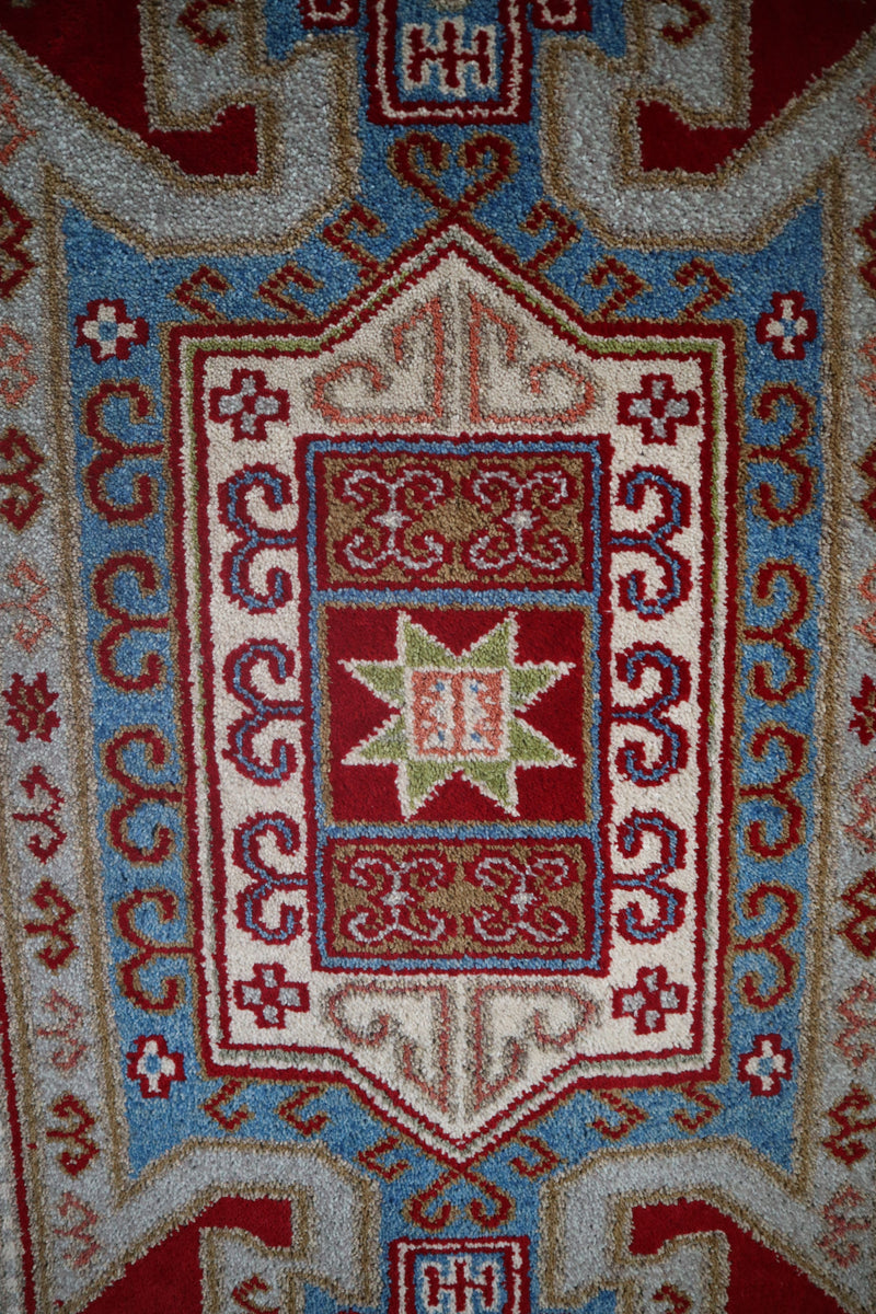 Kazak Rug, Colorful Rug, Hand Knotted Afghan Rug, US Rug