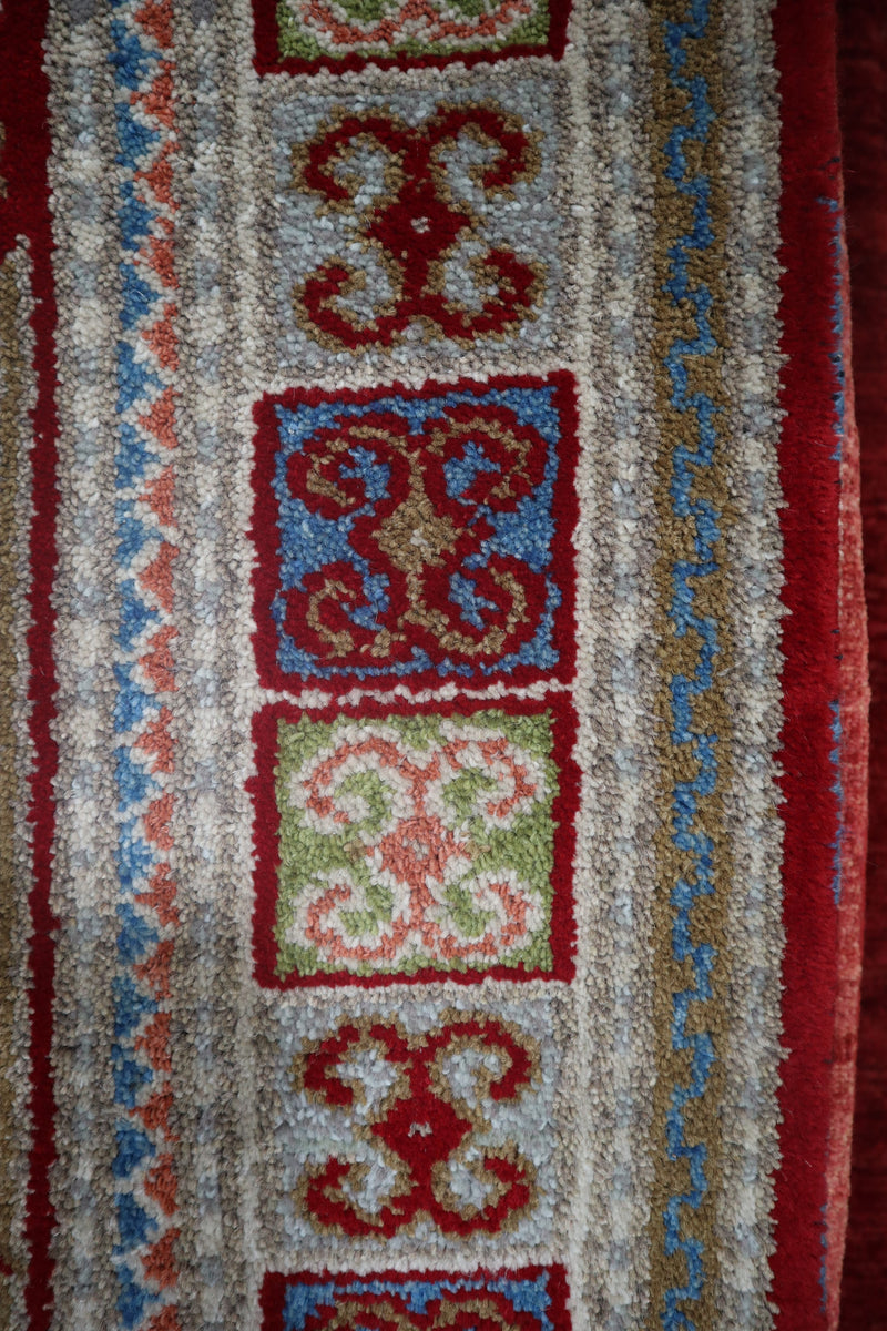 Kazak Rug, Colorful Rug, Hand Knotted Afghan Rug, US Rug