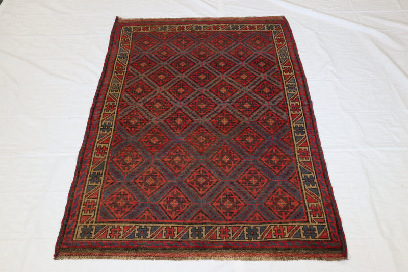 Tribal Design Rug, Afghan Area Rug, Area Rug For Living Room