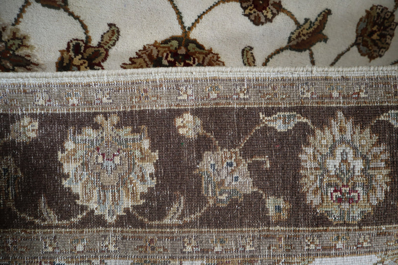 Silk Flower Rug, Oriental Rug, Hand Knotted Rug, 4x6 Area Rug