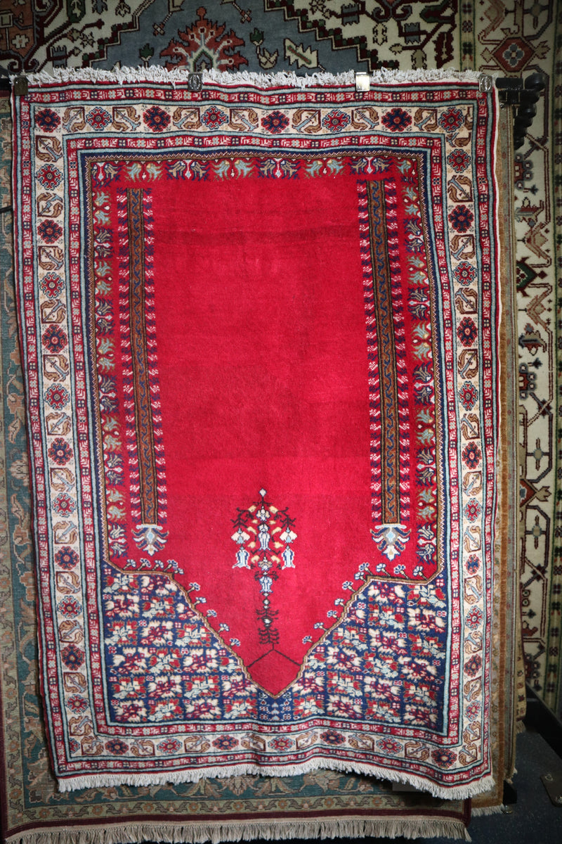 Turkish Rug, Kayseri Rug, Vegetable Dye Rug, 4x6 Area Rug